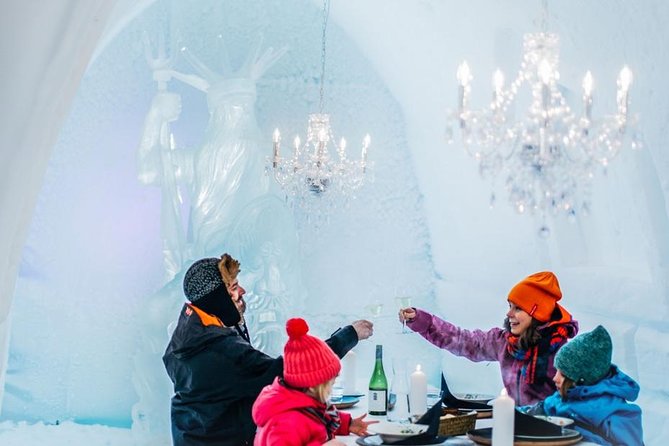 Arctic Snow Castle Visit with Lappish Dinner - Small Group Tour - Step inside the ice hotel rooms around 5 C
