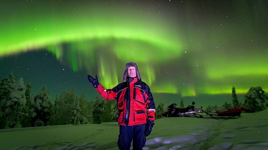 Auroras Northern Lights in Saariselka - The darkness strategy: why they drive you away from town lights