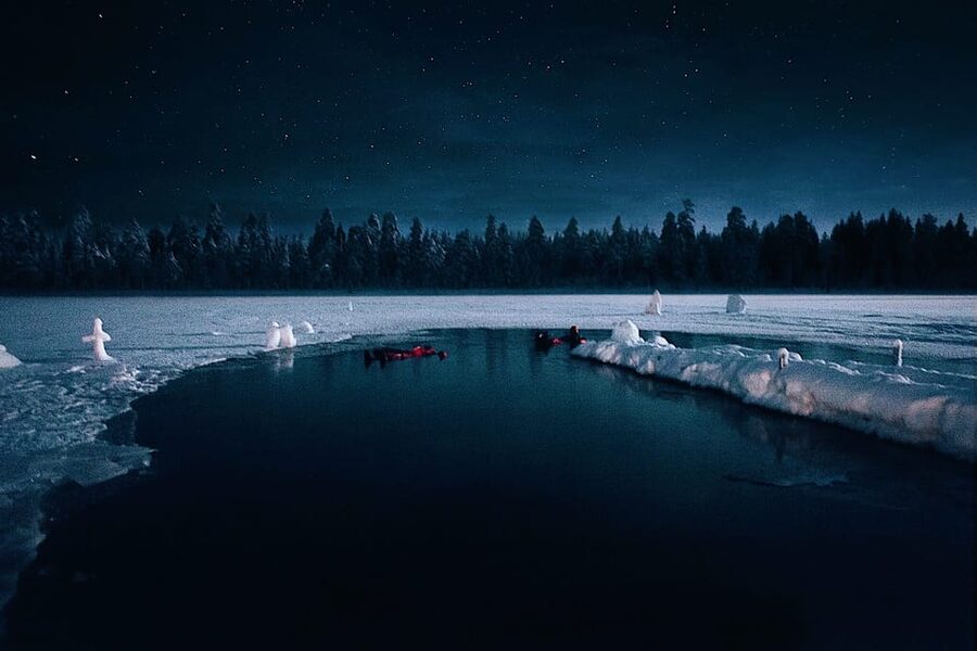 From Rovaniemi: Ice Floating under Aurora Borealis - Quick, practical highlights
