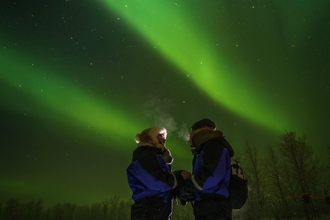 From Saariselkä: Northern lights tour to Lake Inari, incl. dinner - Stop 1, Lake Inari: the aurora hunt with time to watch