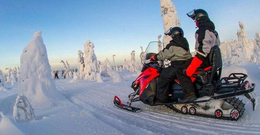 From Sirkka: Lapland Snowmobile Safari in Levi - The 12-to-18 Mile Ride, Stop by Stop Views You Can Feel
