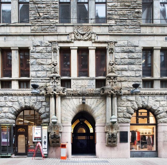 Helsinki: Architecture Walking Tour with Expert - JugendHall and Jugendstil details: spotting decorative logic