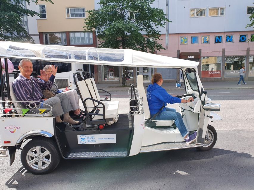 Helsinki City: 2.5-Hour City Tour with Electric TukTuk - Coastal cruising and Kaivopuisto Park, the slow start Helsinki does right