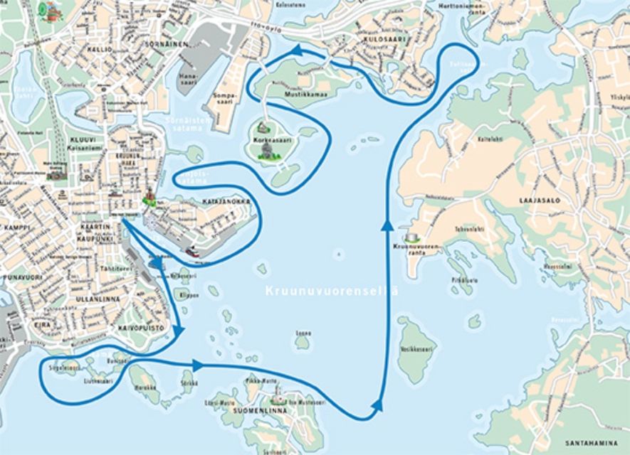 Helsinki: City Highlights 1.5-Hour Archipelago Cruise - The audio guide style: recorded narration through loudspeakers (not headphones)