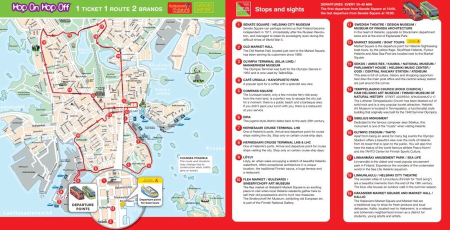 Helsinki: City Sightseeing Hop-On Hop-Off Bus Tour - Key highlights worth planning around