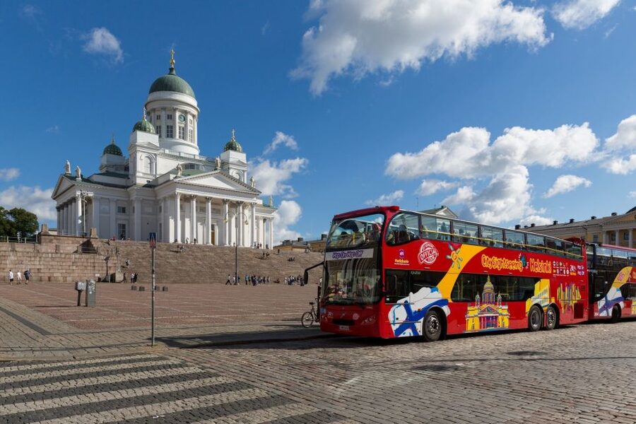Helsinki: City Sightseeing Hop-On Hop-Off Bus Tour - Harbor and sauna-to-vibes stops: Hernesaari, Löyly, and cruise days