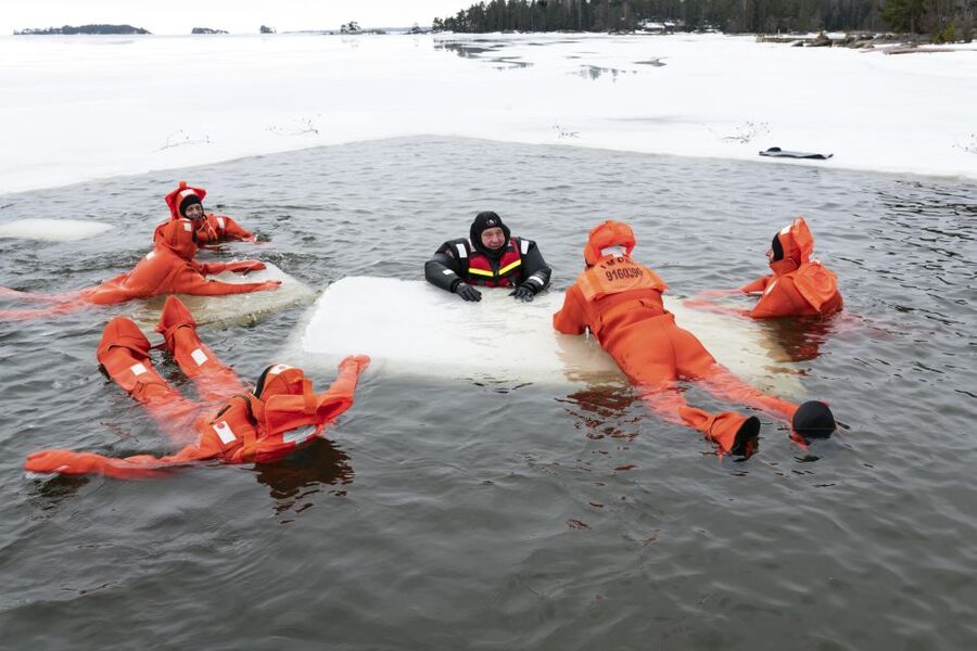 Helsinki: Floating Experience in a Survival Suit - Photos and the moment you want to remember
