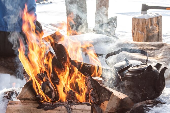 Hike to Frozen Waterfalls of Korouoma Including BBQ Lunch from Rovaniemi - Bonfire BBQ lunch and blueberry tea: where the day warms up