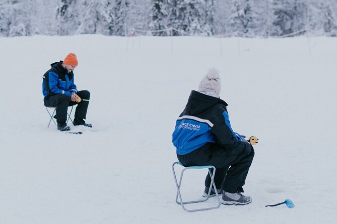 Ice Fishing by Snowmobile in Levi - From Arctic Circle Snowmobile Park to the Arctic Forest Ride