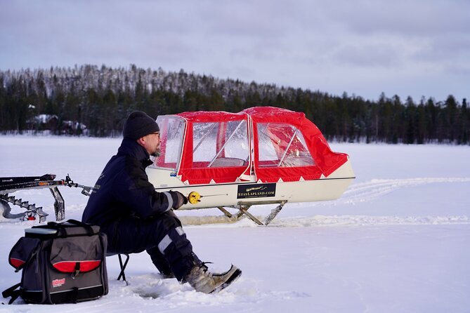 Ice Fishing with Snowmobiles - 11:00am Start And About 4 Hours, The Right Length For A Full Winter Taste