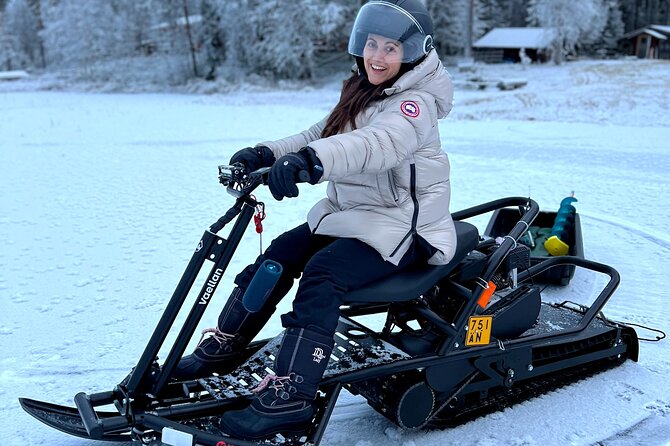 "ICEBREAKER" Ice Fishing VIP Private Tour - The Snow Scooter Safari to the Frozen Lake, Plus the Cold-Weather Confidence Boost