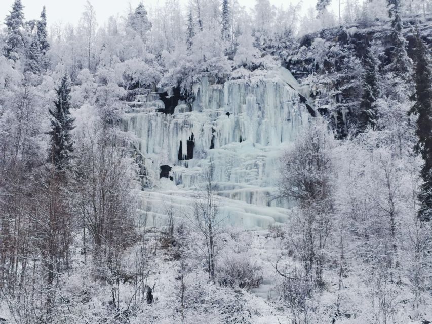 Korouoma Canyon Frozen Waterfalls Hike & Private Teepee BBQ - The guided hike: distance, timing, and what you’ll be watching for