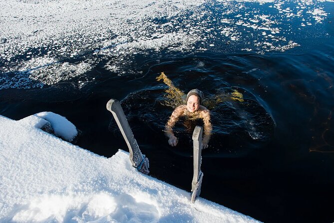 Lakeside Sauna Trip with Ice Fishing and Ice Swimming - The campfire lunch: Lappish flavors and real choices for dietary needs