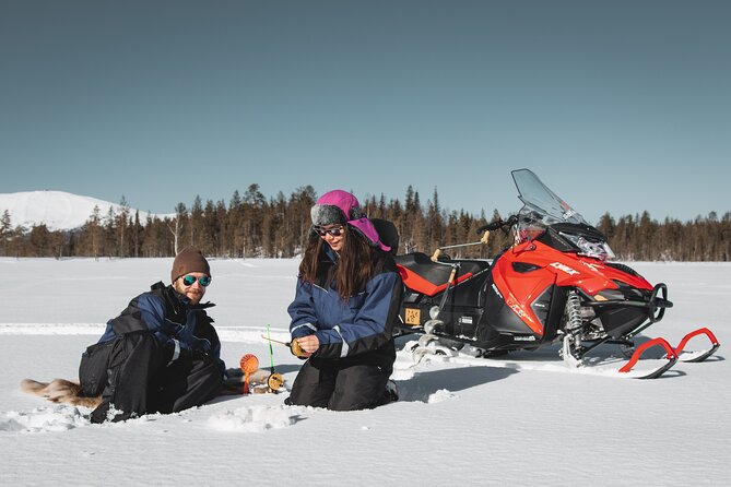 Lappish Lunch Break -Snowmobiling, ice fishing and tasty food - Meeting Safartica in Rovaniemi and Getting Ready for Arctic Cold