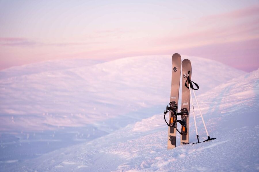 Levi: Backcountry Skiing Adventure - Campfire BBQ and hot drinks: the warm reset you need
