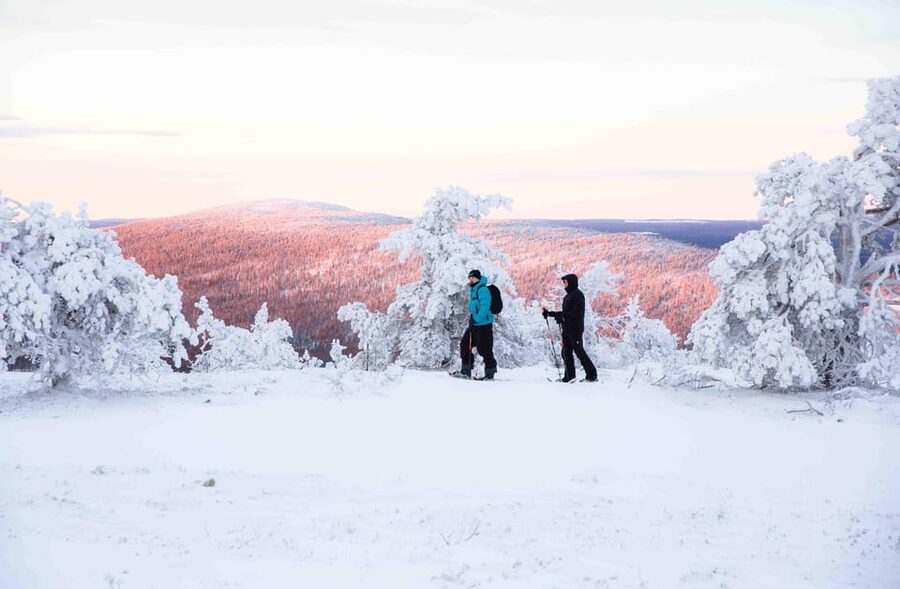 Levi: Guided Snowshoeing Adventure - The First Stretch: How the Guide Sets the Pace for Beginners and Regular Walkers
