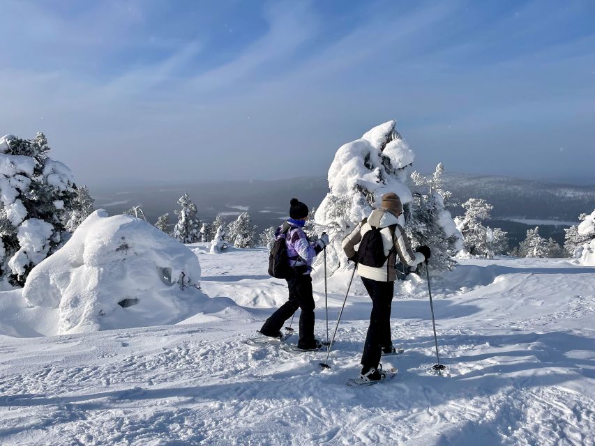 Levi: Lakeside forest snowshoeing - Snowy forest walking and making your own trails