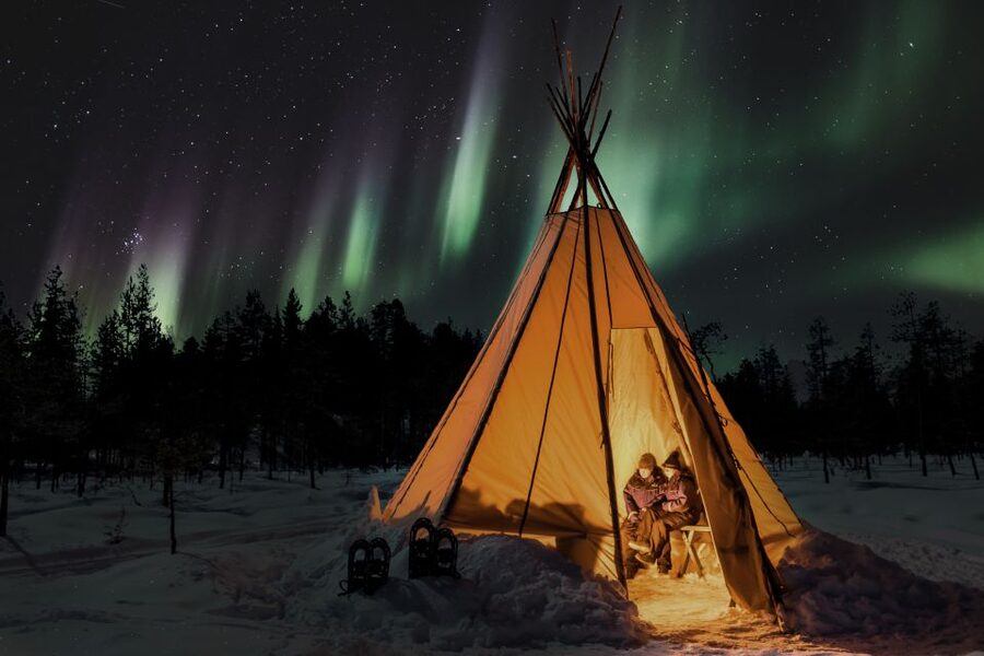 Levi: Northern Lights Campfire - Safartica Pickup in Levi, Then a Drive to Better Sky