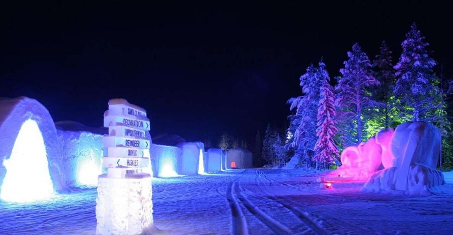 Levi: Snow Village Guided Tour - Ice Hotel and Chapel sculptures up close, not just pictures