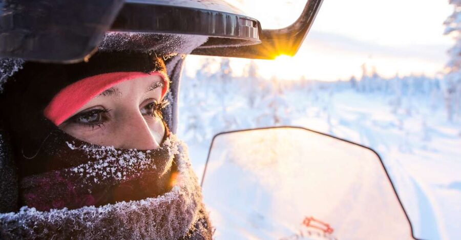 Levi: Snowmobile Safari for Adults - Winter clothing, hot drinks, and instruction that keeps you safe
