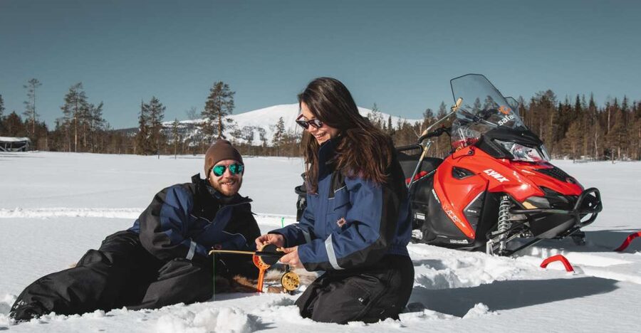 Levi: Snowmobile Safari with Ice Fishing and Outdoor Lunch - Comfort and safety tips that actually help