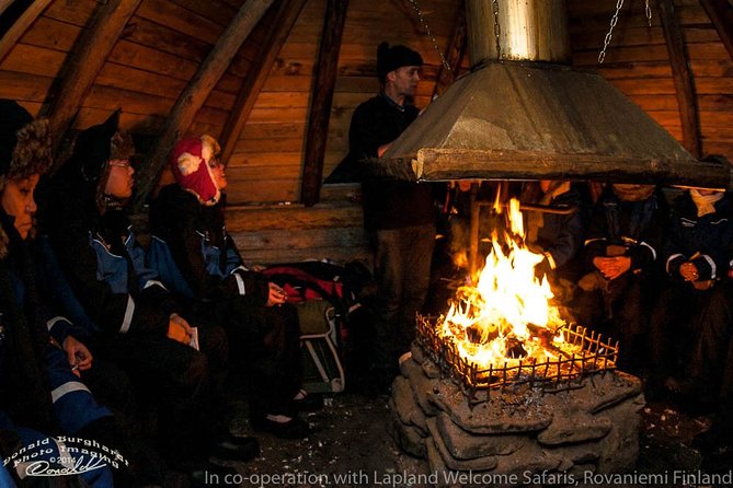 Northern Lights Snowmobile Driving Safari - The teepee camp, hot food, and arctic stories under the stars
