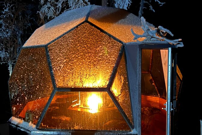 PRIVATE Glass Igloo Dinner Under Northern Lights - Glass Igloo Dinner by the Fire: The Real Value