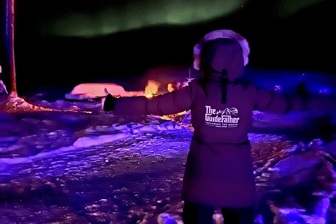 Private Northern Lights Expedition by Lapland's Experienced Team - Campfire Finnish comfort: sausages, glogi, and the warm waiting game