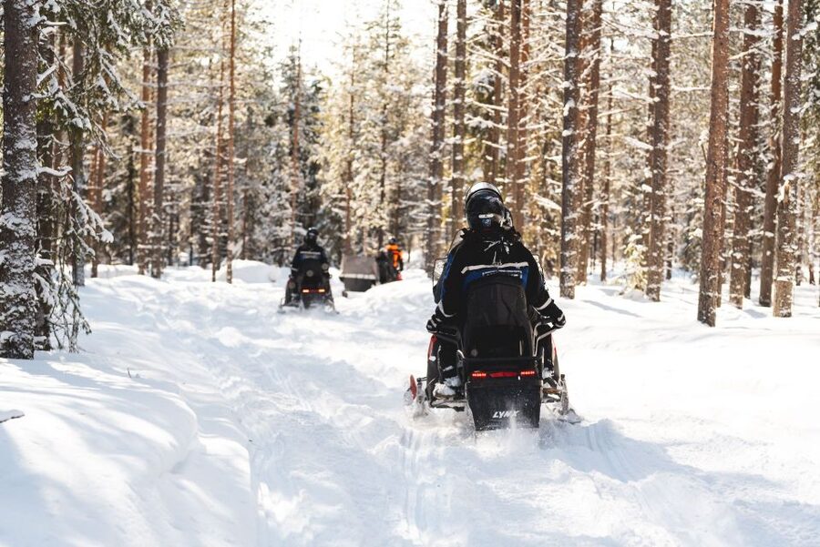 Rovaniemi: Easy Snowmobile Safari - Santa Claus Village starts it off, with pickups that keep you sane