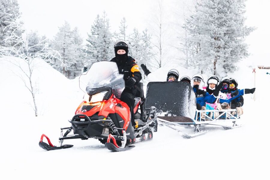 Rovaniemi: Family Snowmobile Safari with Campfire and Snacks - Mini-snowmobile time: the break that turns watching into doing