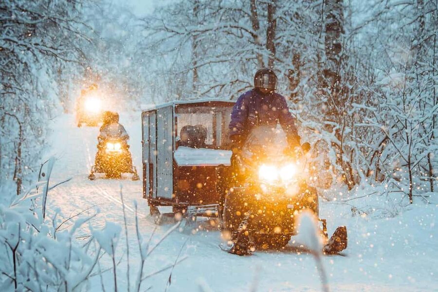Rovaniemi: Family Snowmobiling Trip - Winter Gear That Handles the Cold for You