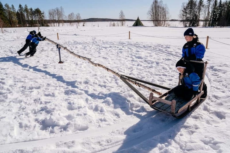 Rovaniemi: Full-Day Snow and Fun Activities - Mini snowmobiling for kids: the thrill, with strict safety rules
