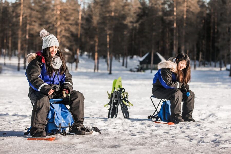 Rovaniemi: Ice Fishing Experience - The 5 to 10 minute old-forest walk that sets the Arctic mood
