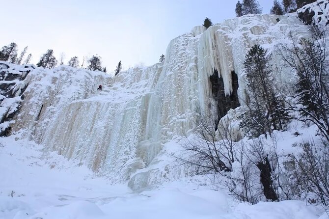 Rovaniemi: Korouoma Canyon & Frozen Waterfalls Tour with BBQ - The 4 to 6 km frozen waterfall hike, traction, and cold-weather comfort