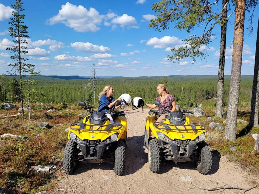 Rovaniemi: Midnight Sun, ATV Ride During The Golden Hour - The lake shore stop and the gingerbread-plus-juice break