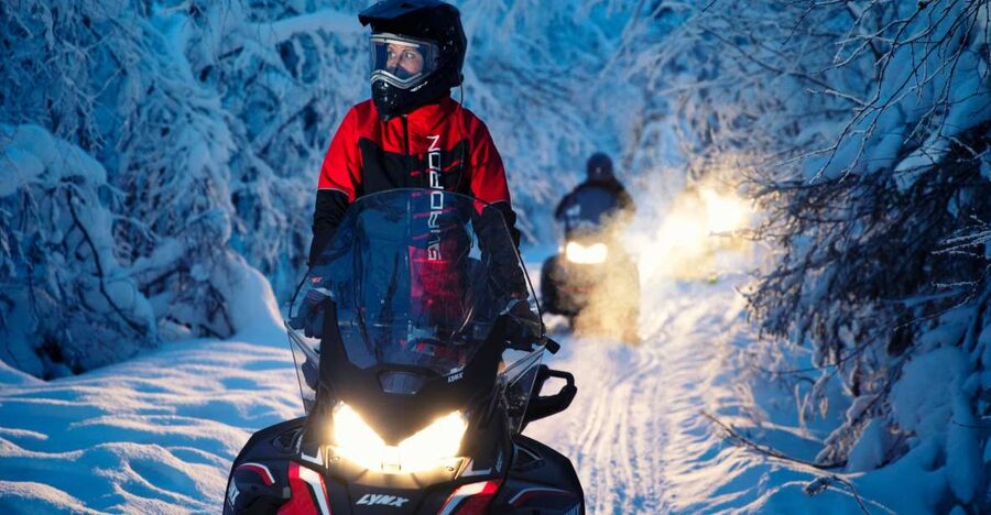 Rovaniemi: Northern Lights Snowmobile Tour - Through the snowy Taiga: what those forest stops are for