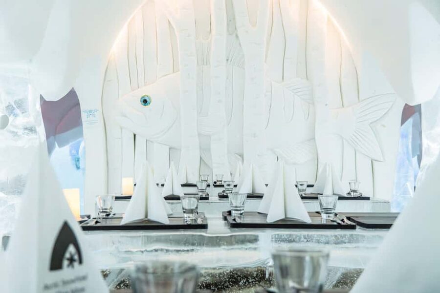 Rovaniemi: Snow Hotel Tour and Ice Restaurant Dinner - The Ice Restaurant dinner: menu, pacing, and what to expect