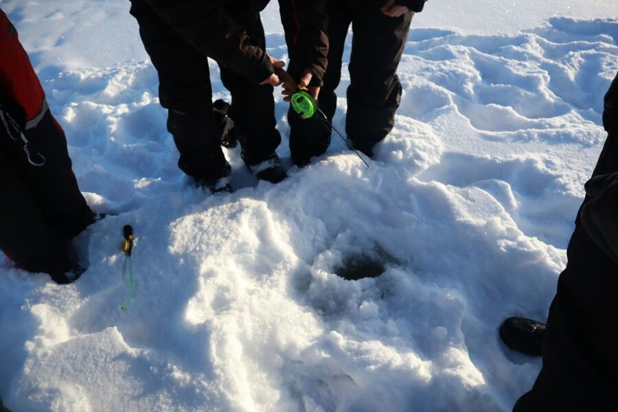 Ruka: Ice fishing trip - What to Bring: Warm Clothes, and Especially Your Hands