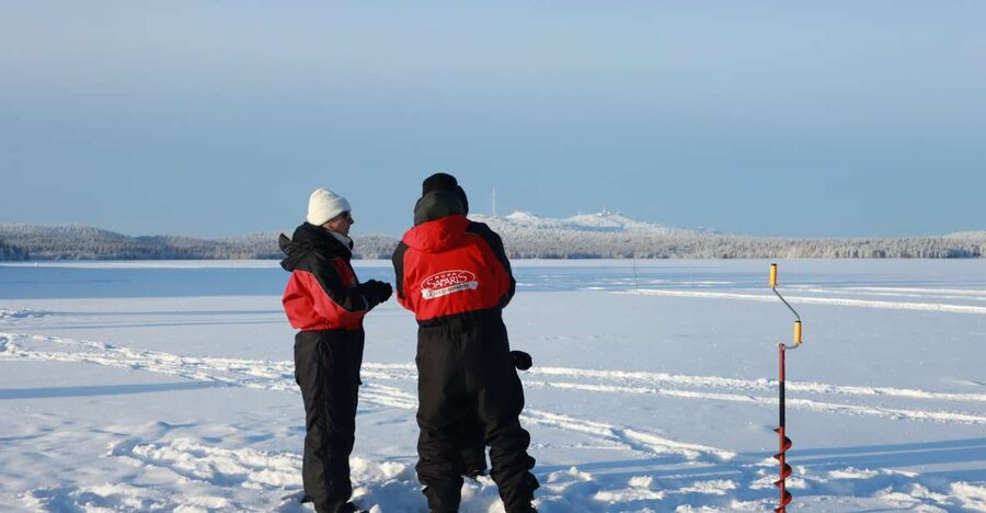 Ruka: Ice fishing trip - Pickup Timing Around Ruka and Kuusamo
