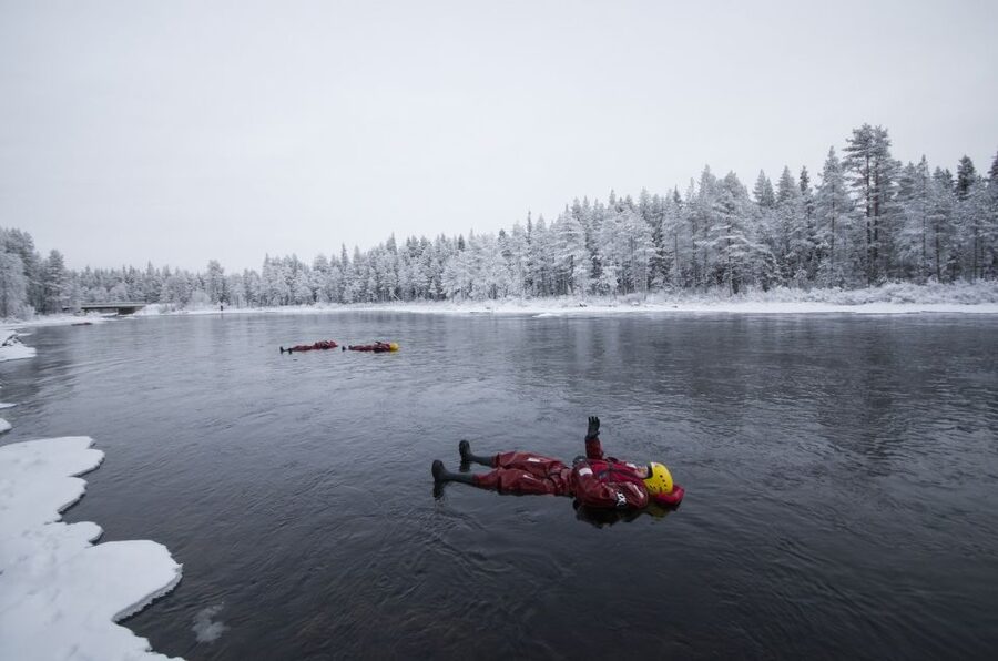 Ruka: River Floating - Floating the Icy River Near Ruka, What It Really Feels Like