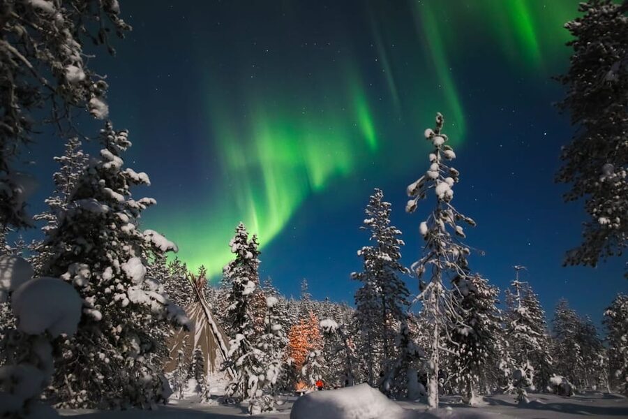 Saariselkä: Northern Lights Hunting Snowshoe Trip - Saariselkä at night: what 2.5 hours really feels like