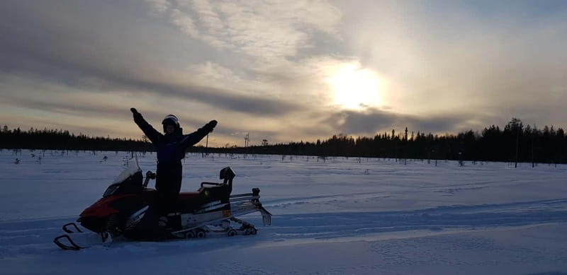 Saariselka: Snowmobile Safari on Tundra with BBQ - The 3-Hour Flow, From Pickup to BBQ Hut Stop