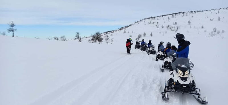 Saariselka: Snowmobile Safari on Tundra with BBQ - Learning the Snowmobile: Tracks First, Speed Later