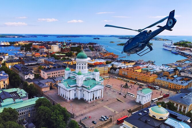 Sightseeing Helicopter Tour in Helsinki 45 Minutes - The route you fly: from Suomenlinna’s walls to island Zoo views