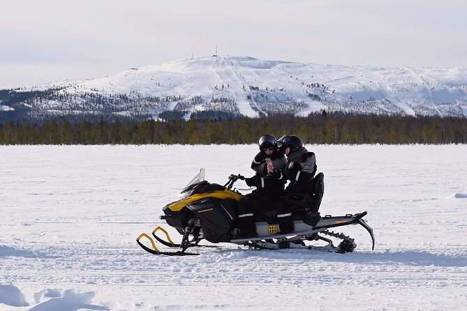 Snowmobile Rides Through Kumputunturi Fell in Kittilä, Finland - Kumputunturi and the 581 m summit view