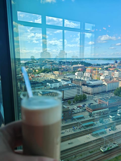 Tampere Panoramic Tour - Second tower views, tea or coffee, and real time for photos