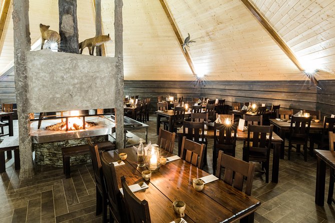 To the Kingdom of Snow and Ice – Full day snowmobile safari to ice hotel - Lunch in a Kota teepee, warm food breaks the cold