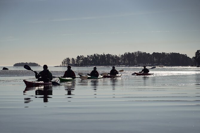 Winter kayaking in Eastern Helsinki archipelago - Getting to Natura Viva (and using the included transfer)