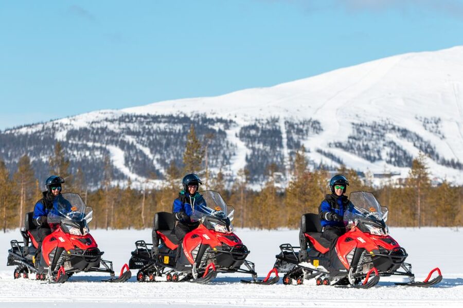 Ylläs: Snowmobile Adventure with Ice Fishing - Lunch by the Lake, Open-Fire Soup Is the Warm-Down You Remember